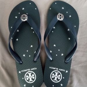 Tory Burch flip flops, size Large (9-10), NWOT